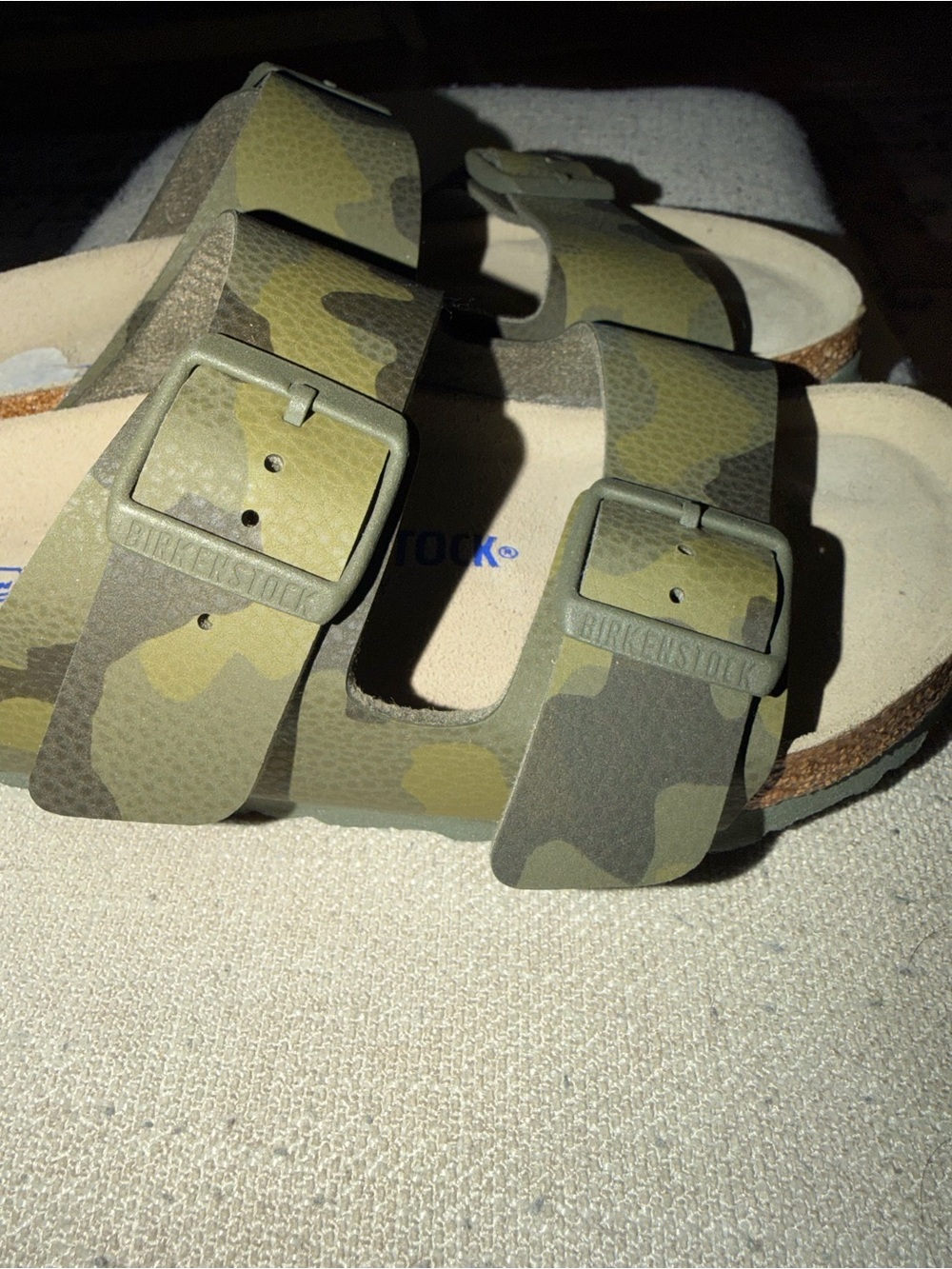 Birkenstock Women’s Arizona Camo Two-Strap Sandal - Olive Green - Picture 4 of 4